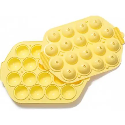 Silikonová forma na 18x cake pops žlutá Omezená Nabídka