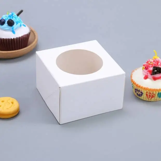 Krabička na cupcaky 100ks bílé Poslední Šance