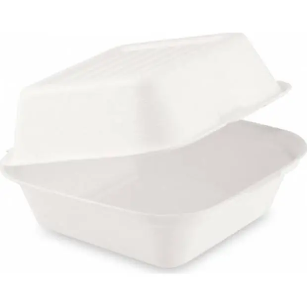 Originální Krabička na Bento cake z cukrové třtiny BIO 152 x 150 x 78 mm 50 ks