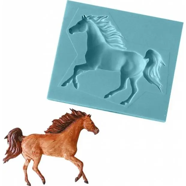 Silikonová formička kůň běžící 6,5x8,5cm - Cakesicq Akce
