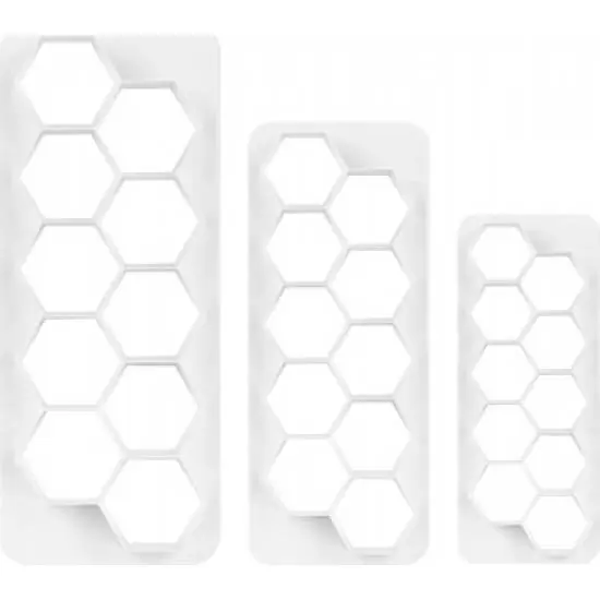 Geometrickké vykrajovátko 3ks hexagon Nová Kolekce