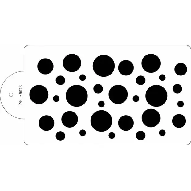 Stencil šablona na dort - Dot 40x21cm Expresní Doručení
