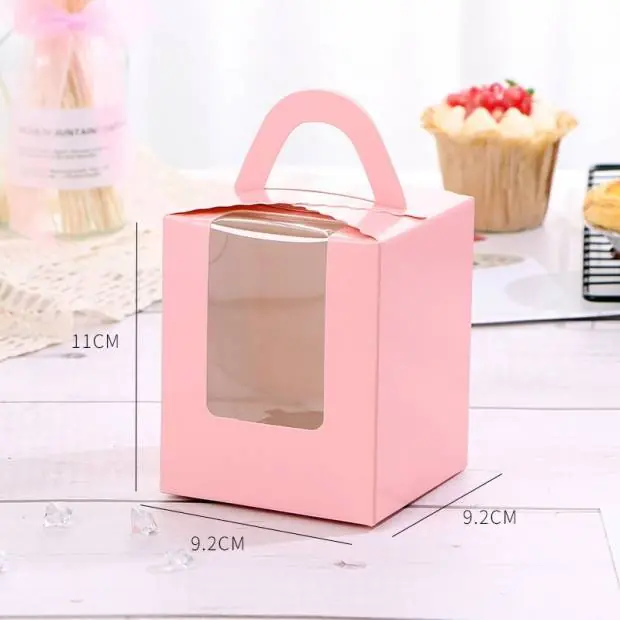 Krabička na cupcaky 100ks růžové Levný