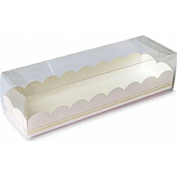 Časově Omezené Krabička na makronky 190x50mm růžová 10ks - Monaco