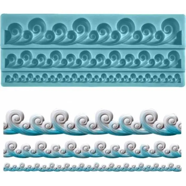 Poslední Šance Silikonová formička na okraje vlny 19x7,5cm - Cakesicq