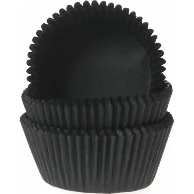 Černé košíčky na cupcake 1000ks 50x33mm Nakupujte Hned