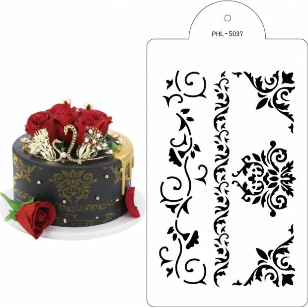 Pouze Dnes Stencil šablona ornament BOA 35x21cm