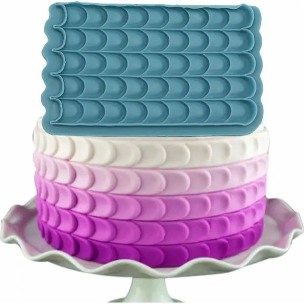 Originální Silikonová formička na povrchy šupiny 17x10,5cm - Cakesicq