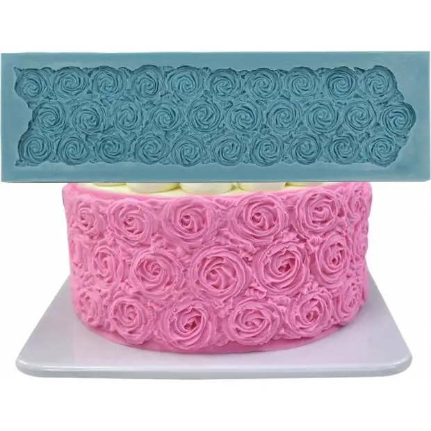 Kup Teď Silikonová formička na povrchy růže 32,5x9,5cm - Cakesicq
