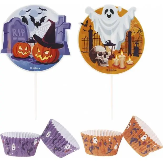 Halloweenský set na cupcakes Ø5cm - Dekora Levný