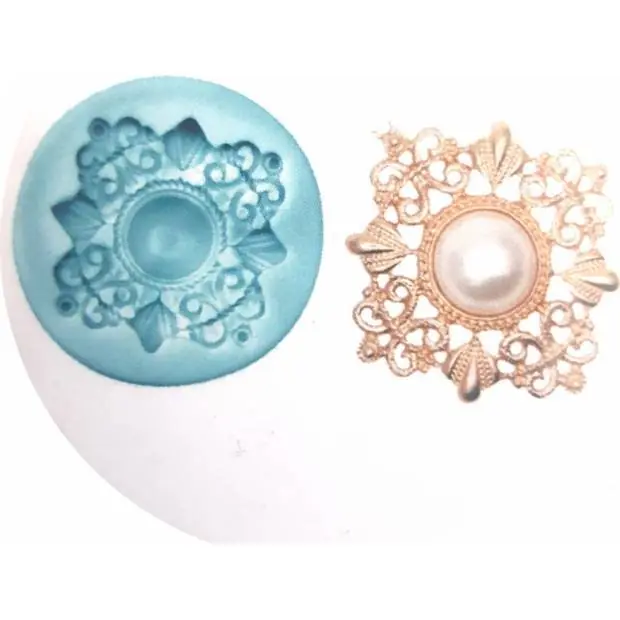 Silikonová formička brož 5x5cm - Cakesicq Vrácení Zdarma