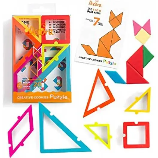 Ověřený Vykrajovátka puzzle creative cookies 6ks + 20 karet