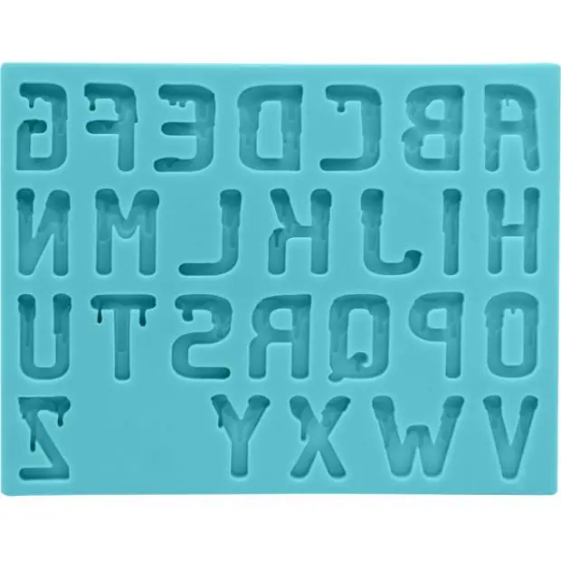 Cenově Výhodný Silikonová formička abeceda horor 15x11,5cm