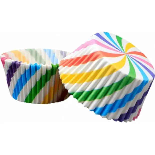 Cukrářský košíček duha 50x30mm 1000ks Zlevněný