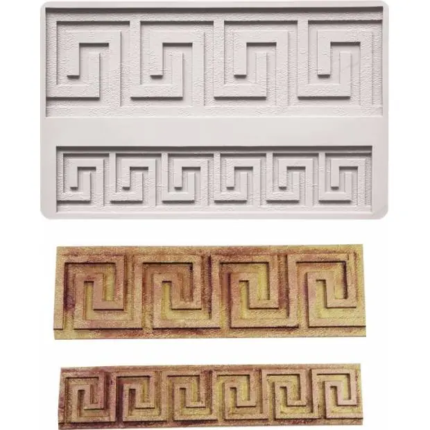 Značkový Silikonová formička na okraje dortu ornamenty 19,5x12,5cm - Cakesicq
