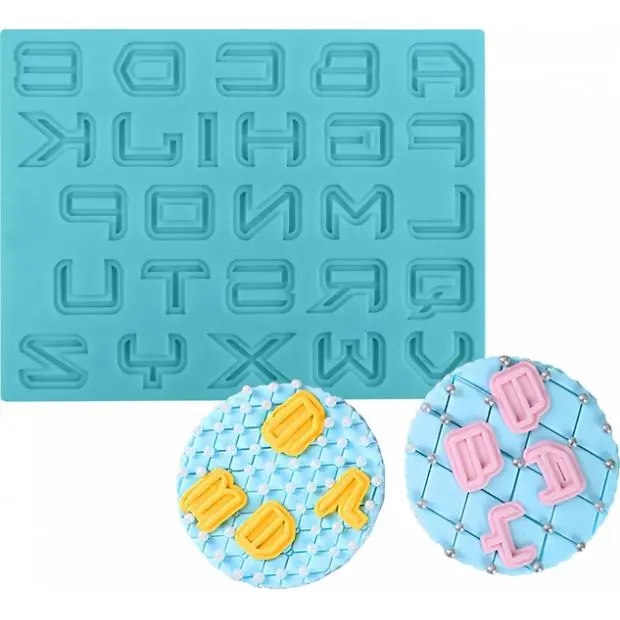 Cenová Bomba Silikonová formička abeceda scifi 11,5x15 cm - Cakesicq