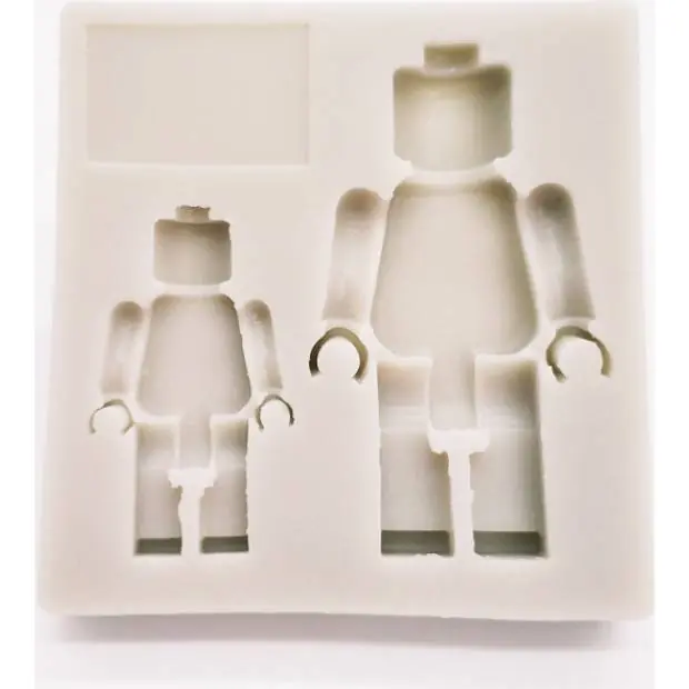 Časově Omezené Silikonová formička panáčci k dětskýcm kostkám 10x10cm