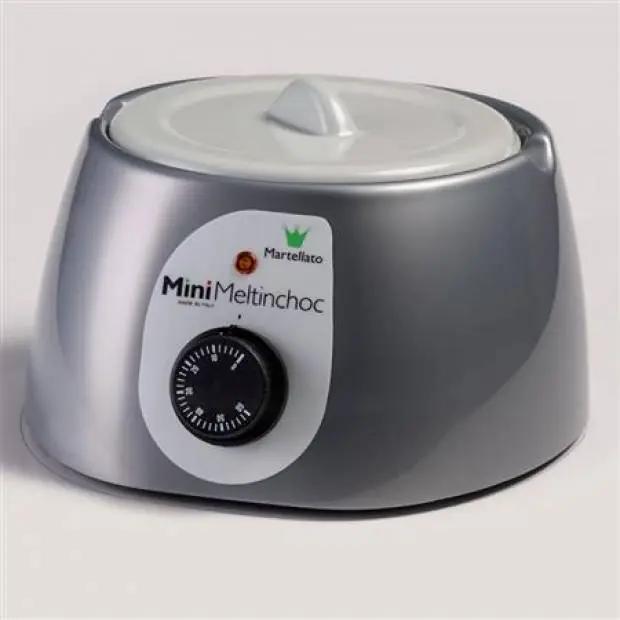 Mini temperovací přístoj na čokoládu 1,8l šedý Přímo Od Výrobce