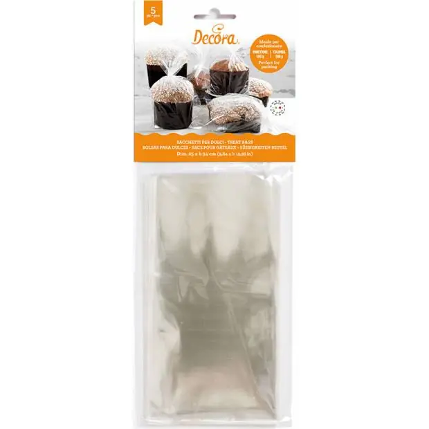 Nejprodávanější Sáček 5ks na 500g Panettone / Colomba di Pasqua - Decora
