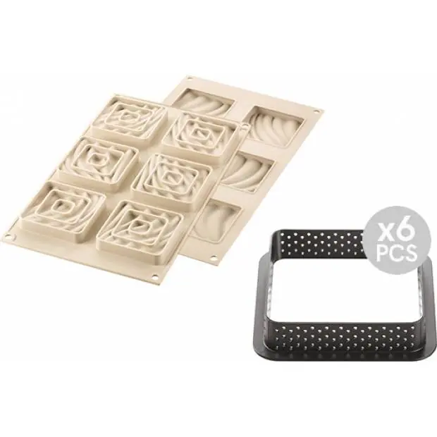 Silikonová forma na pečení 3D Mini Tarte Sand Zlevněný