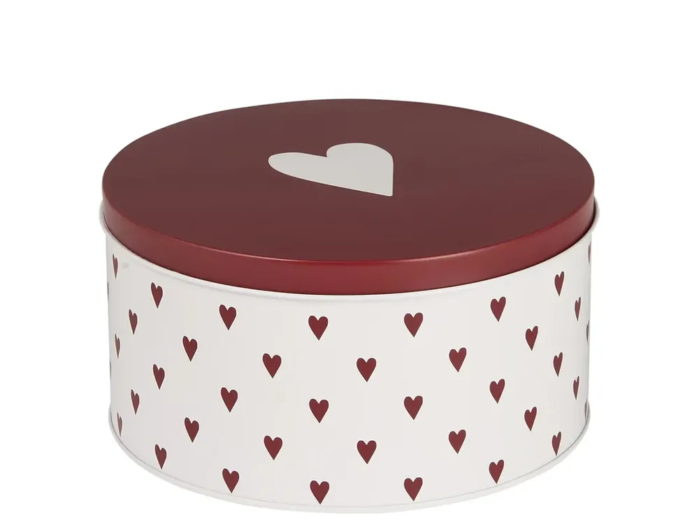 Plechová dóza Hearts - Round Nejlepší Volba