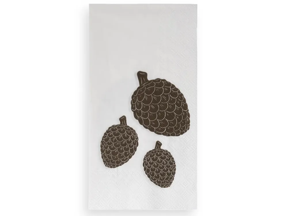 Papírové ubrousky Pine Cones - White Koupit Online