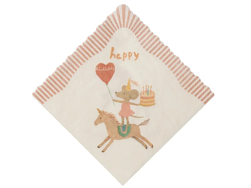 Papírové ubrousky Happy Birthday - Unicorn Horká Nabídka