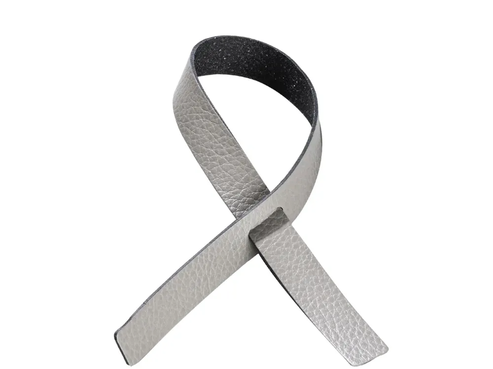 Cenově Výhodný Set kožených kroužků Loop Serene Ash Grey - 4 ks