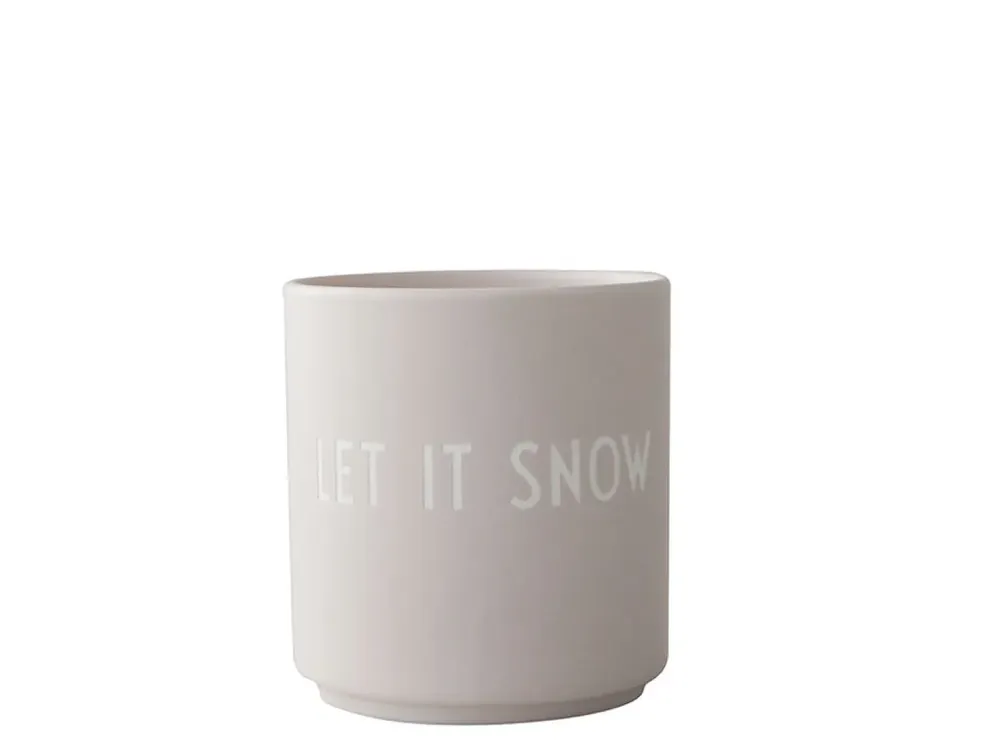 Porcelánový hrnek LET IT SNOW - Light Grey Dokud Zásoby Vydrží