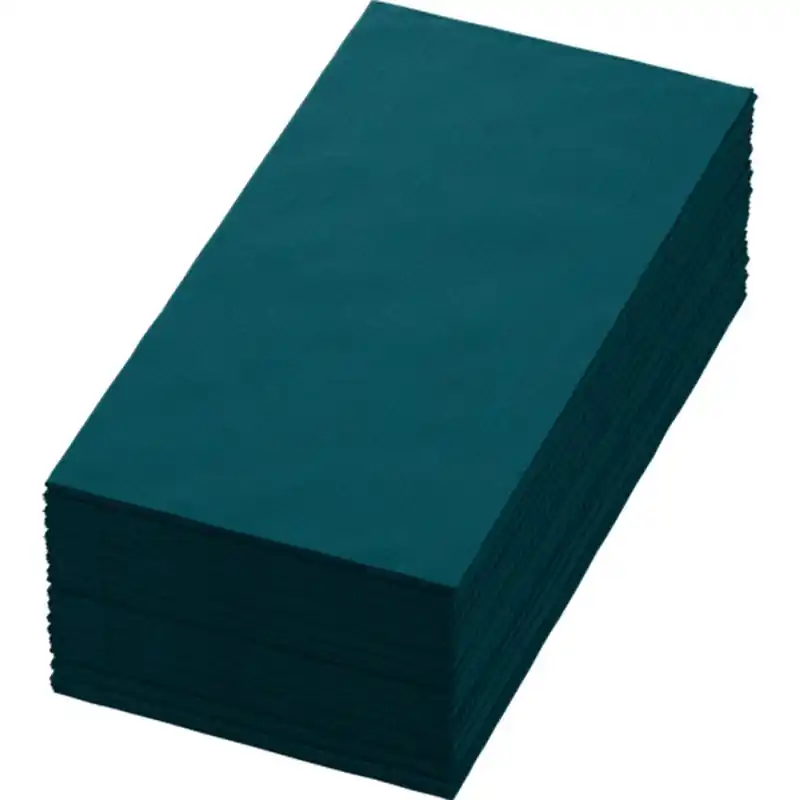 Skládaný ubrousek 40 x 40 cm Bio Dunisoft ocean teal, 60 ks Expresní Doručení