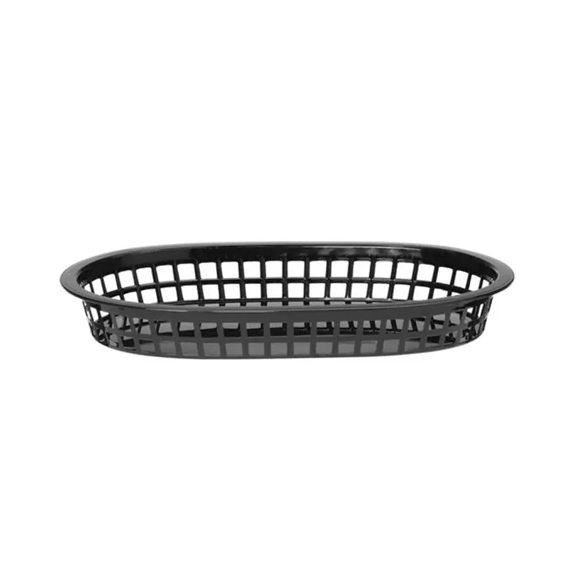 Zlevněný Košík na pečivo oválný, HENDI, Černá, 6 ks, 275x175x(v)38mm