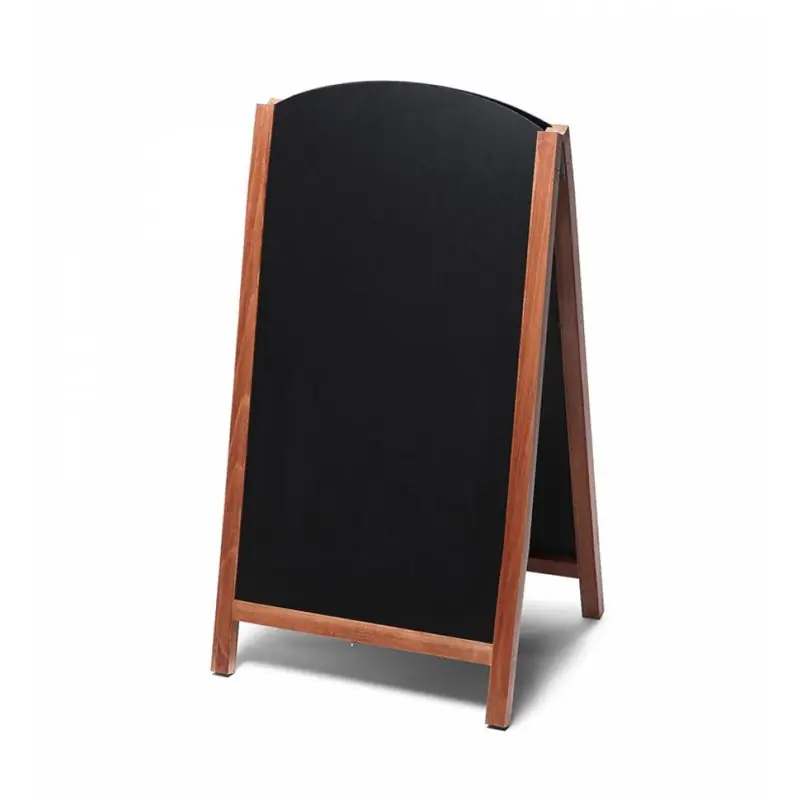 Dřevěná áčková tabule s vysouvací deskou 68 x 120 cm, hnědá Speciální Cena