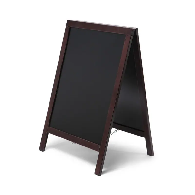Dřevěná áčková tabule tmavě hnědá 55 x 85 cm Originální