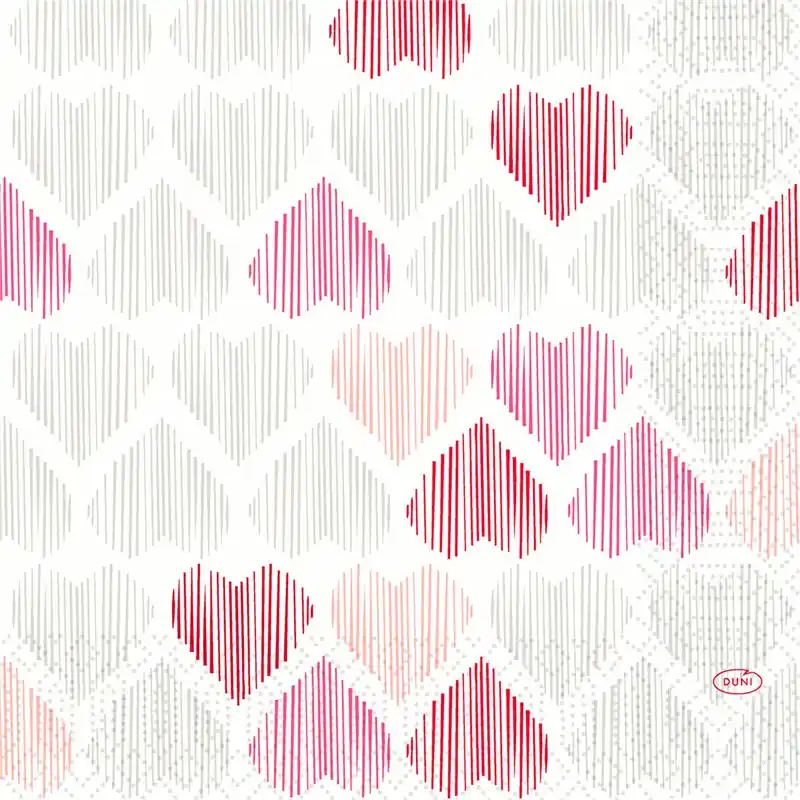 Ubrousek 33 x 33 cm 3-vrstvý AMOUR, 50 ks v balení Značkový