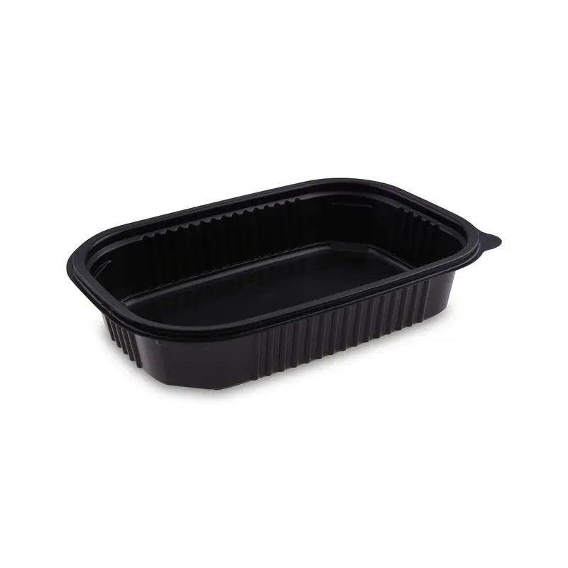 Menu mísa černá do mikrovlnné trouby 850 ml, M 22x15 x 4,5 cm (PP), 50 ks Super Cena