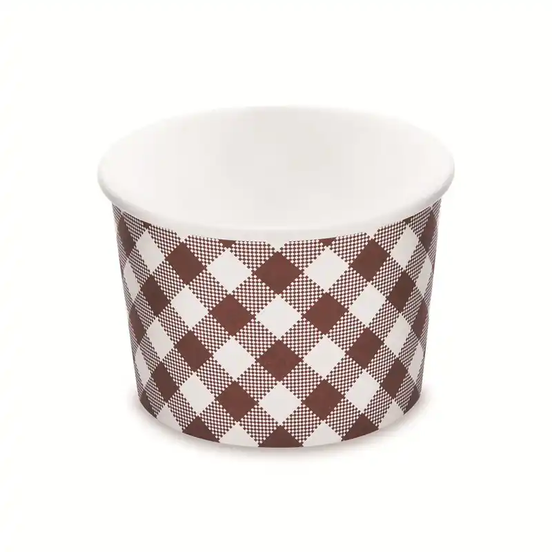 Ihned K Objednání Papírová miska kulatá KARO 500ml 11,5x7,8cm, 50 ks