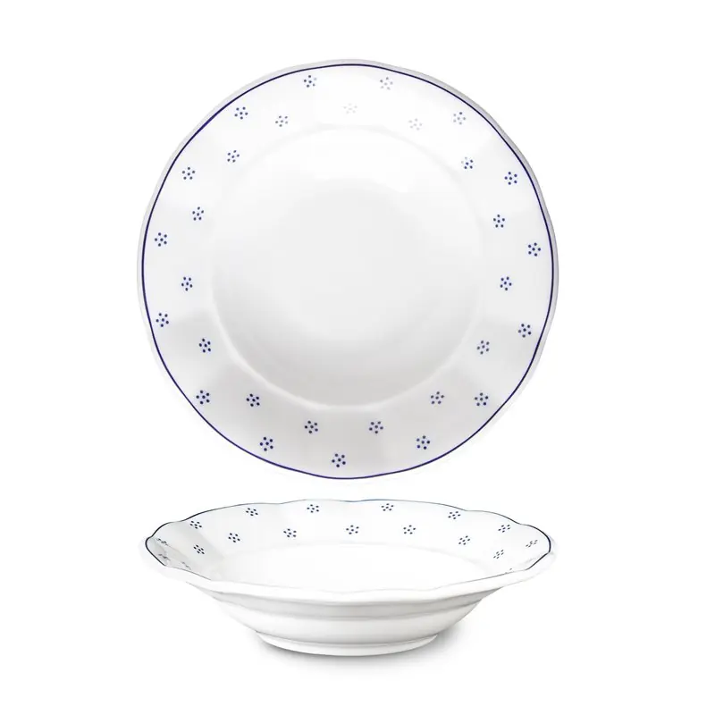 Hluboký talíř Benedikt bílý 24 cm, porcelán Horká Nabídka