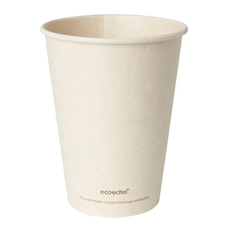 Vrácení Zdarma Kelímek kartonový béžový 350 ml, 50 ks