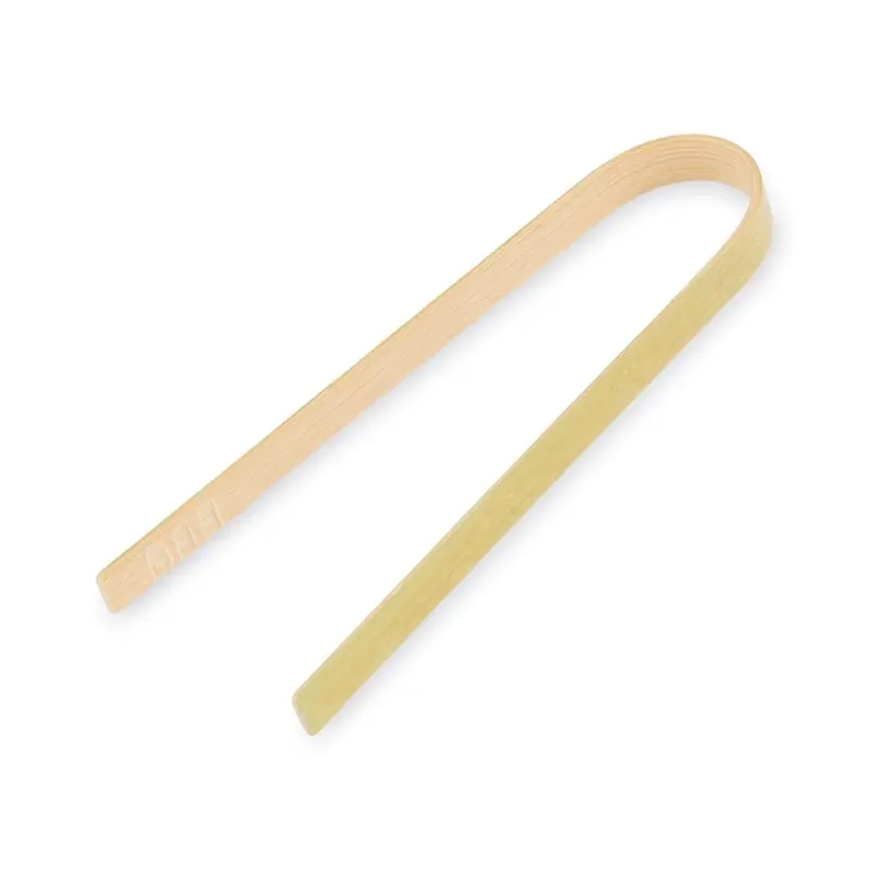 Značkový Kleště na fingerfood bambusové 10 cm přírodní