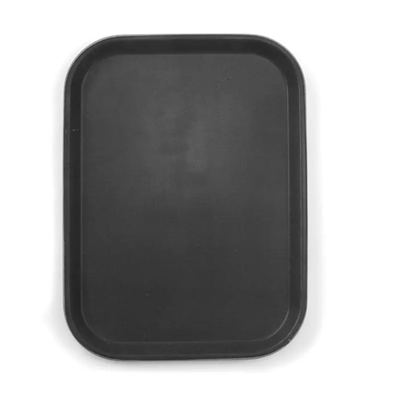 Horká Nabídka Servírovací tác protiskluzový černý z polypropylenu 25,5 x 35,5 cm