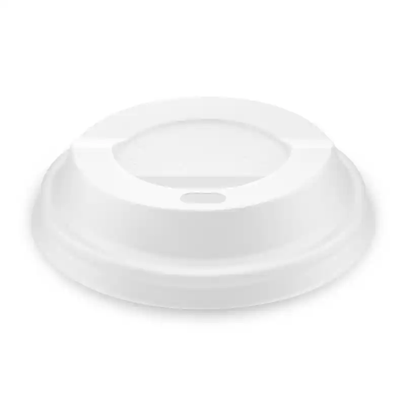 Zlevněný Víčko vypouklé bílé BIO pro kelím průměr 80mm - 100ks/bal