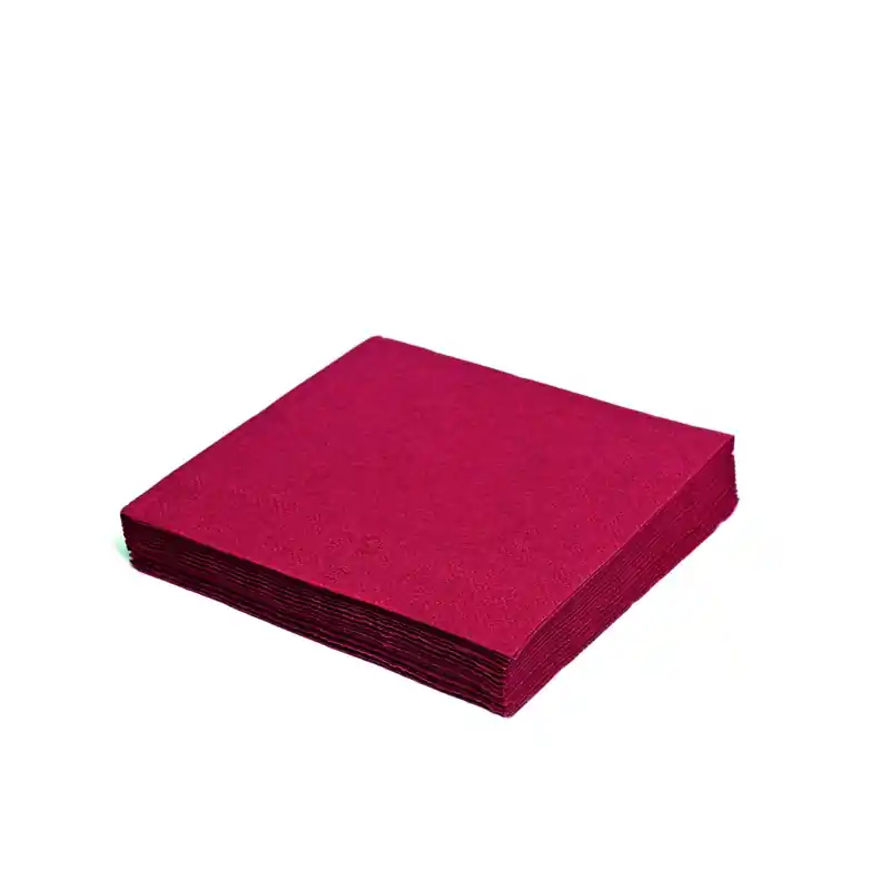 Cenový Hit Ubrousky bordové 33 x 33 cm, 1 vrstvý, 100 ks/bal