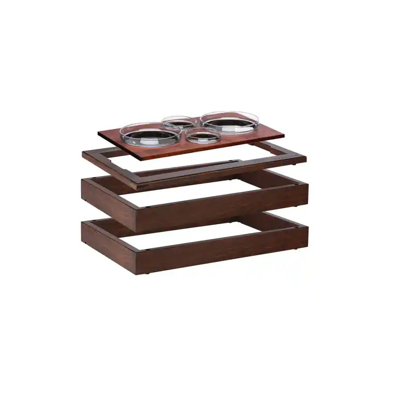 Bufetový modul Wood - tmavý 4 misky, 13 cm, 2 kg Horká Nabídka