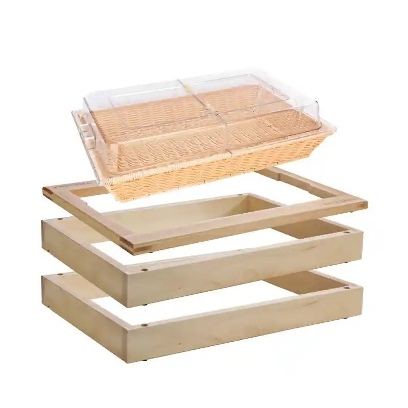 Bufetový modul s košíkem na pečivo 13 cm, světlý buk Bezpečná Platba