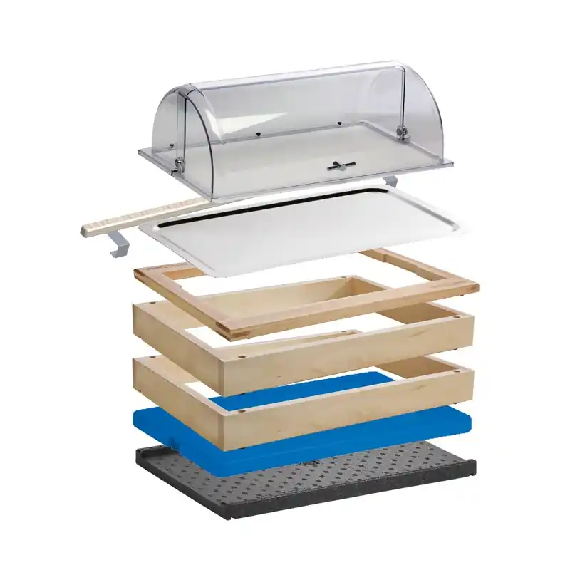 Autentický Modul chlazený s poklopem GN 1/1, světlý buk, 2 kg