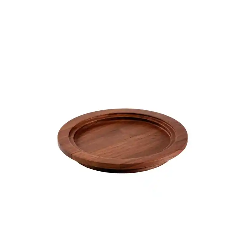Časově Omezené Dřevěný talíř ořechový pr. 23,1 cm, v 3 cm hnědý