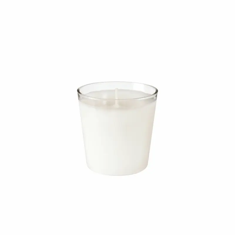 Svíčka GLASS 65X65mm S&S REF. WHI - 6ks/bal Značkový