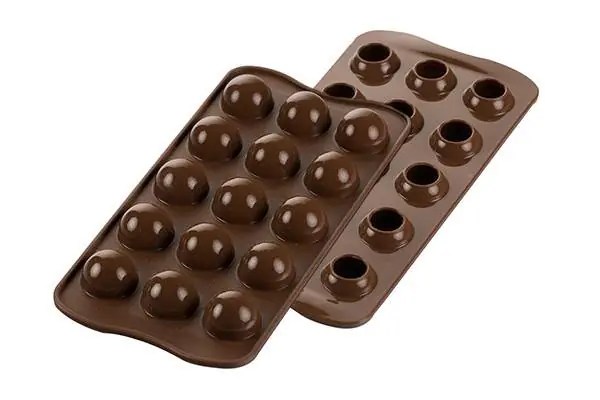 Víkendová Akce Silikonová forma na čokoládu Silikomart Tartufino 3D (Koule)