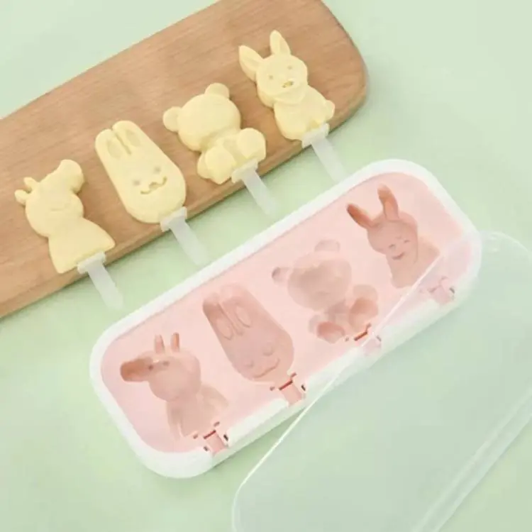 Silikonová forma na nanuky Zvířátka (na 4 ks) Nejlepší Cena