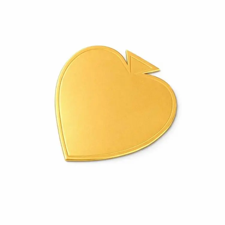 Podložka pod minidezerty tenká Cake Star zlatá list 8,5 x 9,5 cm (1 ks) Akce